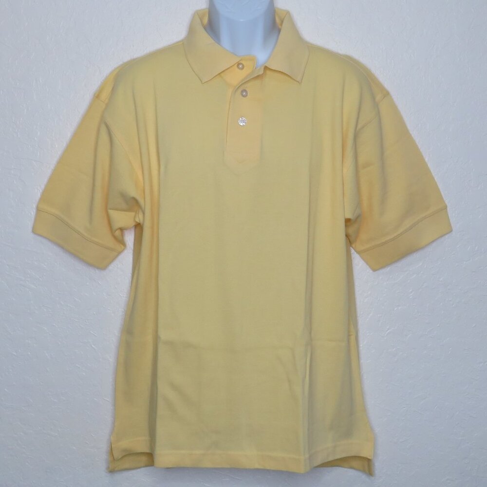 Inner Harbor* Men's Short Sleeve Straight Hem 3 Button Polo Golf Shirt~ Medium